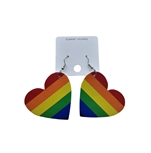 Rainbow Heart Earring Pair